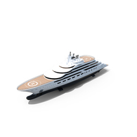 Dilbar Luxury Yacht Dynamic Simulation PNG & PSD Images