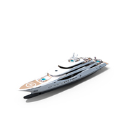 Ombla Luxury Superyacht Dynamic Simulation PNG & PSD Images