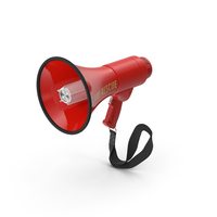 Fire Rescue Megaphone With Strap Grip PNG & PSD Images