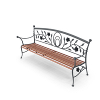 Forged Wooden Bench PNG & PSD Images