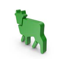 Green Cow Symbol PNG & PSD Images