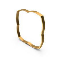 Gold Flower Frame PNG & PSD Images
