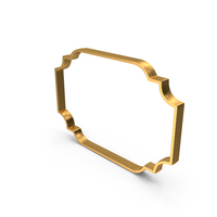 Golden Modern Frame PNG & PSD Images
