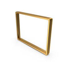 Gold Rectangular Frame PNG & PSD Images