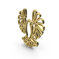 Gold Bird Symbol PNG & PSD Images