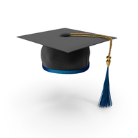 Blue Graduation Hat PNG & PSD Images