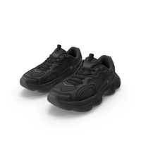 Fashion Sneakers Black PNG & PSD Images