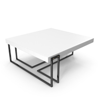 Coffee Table Black and White Top PNG & PSD Images
