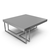 Coffee Table Silver and Grey Top PNG & PSD Images