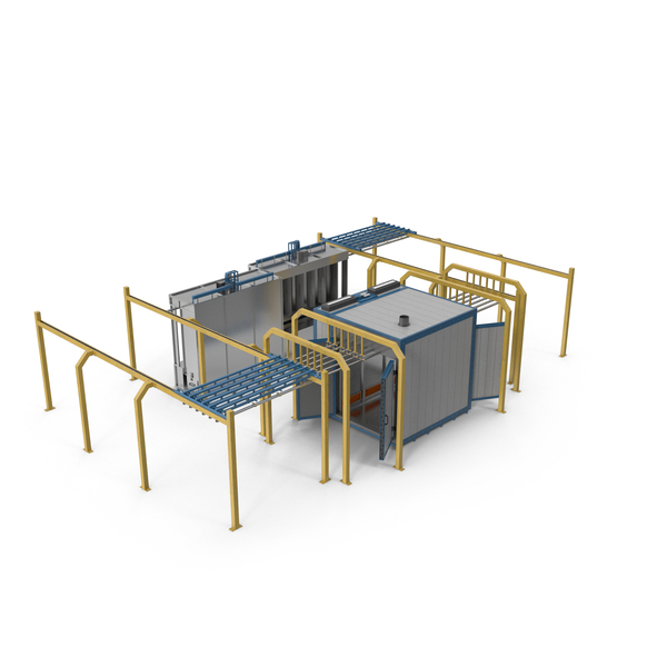 Powder Coating Conveyor Line PNG & PSD Images