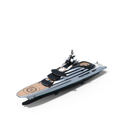 Lurssen Opus Luxury Yacht Dynamic Simulation PNG & PSD Images