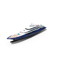 Linea Luxury Yacht Dynamic Simulation PNG & PSD Images