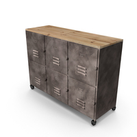 Wayne Wheeled Sideboard PNG & PSD Images
