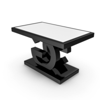 Black And White Top Coffee Table PNG & PSD Images