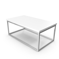 Silver White Coffee Table PNG & PSD Images