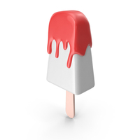 White Red Cartoon Icecream PNG & PSD Images