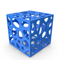 Blue Decorative Cube PNG & PSD Images