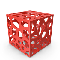 Red Decorative Cube PNG & PSD Images
