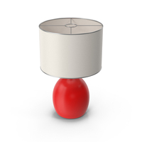 Table Lamp Red PNG & PSD Images