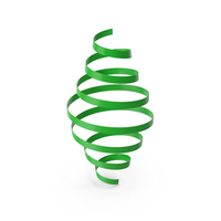 Green Curly Ribbon PNG & PSD Images