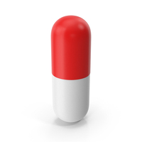 White Red Capsule PNG & PSD Images