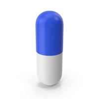 Blue White Capsule PNG & PSD Images