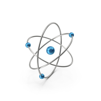Planetary Atom Blue PNG & PSD Images