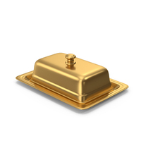 Butter Dish Gold PNG & PSD Images