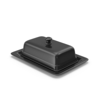 Butter Dish Black PNG & PSD Images