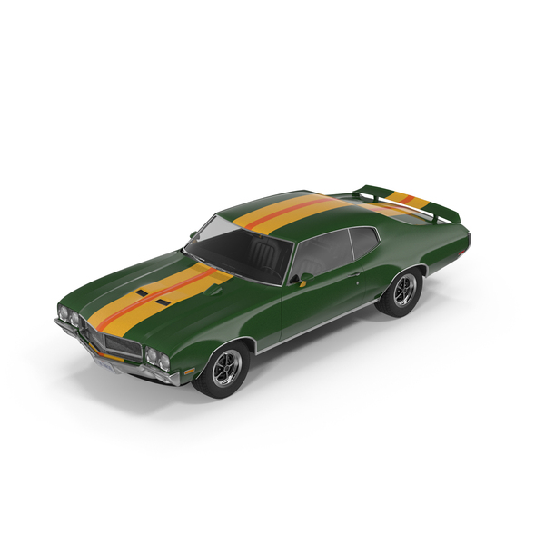 Green Muscle Car PNG & PSD Images