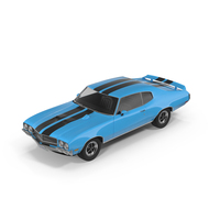 Muscle Car Blue PNG & PSD Images