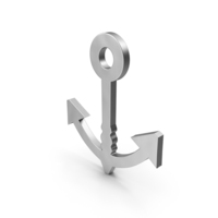 Silver Anchor Icon PNG & PSD Images
