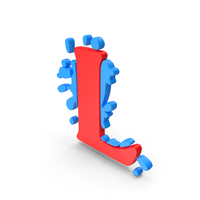Splash Letter L Symbol PNG & PSD Images