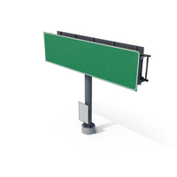 Blank Green Direction Highway Sign PNG & PSD Images