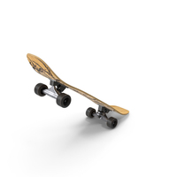 Bamboo Skull Skateboard PNG & PSD Images