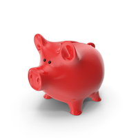 Red Piggy Bank PNG & PSD Images