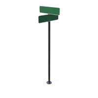 Blank Green Street Sign PNG & PSD Images