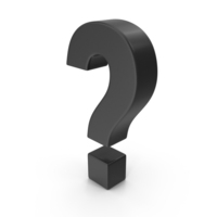 Black Question Mark Symbol PNG & PSD Images
