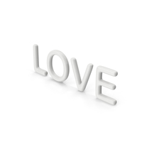 White Love Sign PNG & PSD Images