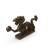 Statuette Indian Bronze Dragon PNG & PSD Images