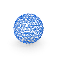 Blue Triangular Abstract Sphere PNG & PSD Images