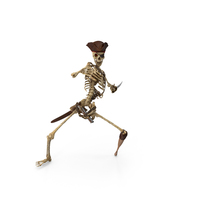 Worn Skeleton Pirate Sword Dodging PNG & PSD Images