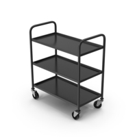 Black Service Trolley PNG & PSD Images