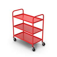 Red Service Trolley PNG & PSD Images