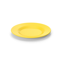 Yellow Ceramic Plate PNG & PSD Images
