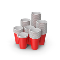 Stack Of Red Plastic Cups PNG & PSD Images