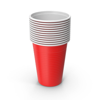 Red Plastic Cups Stack PNG & PSD Images