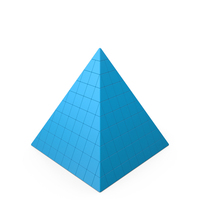 Blue Patterned Pyramid PNG & PSD Images