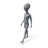 Alien Walking Pose PNG & PSD Images