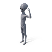 Alien Greetings Pose PNG & PSD Images